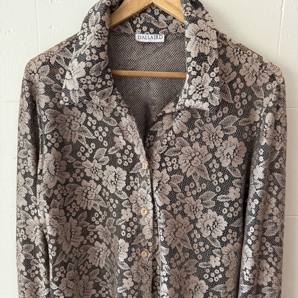 Vintage Floral Mesh Blouse - Picture 5 of 10